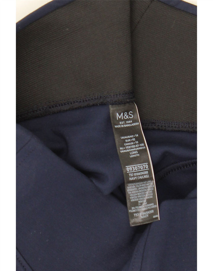 Γυναικεία κολάν Marks & Spencer UK 14 Large Navy Blue Viscose