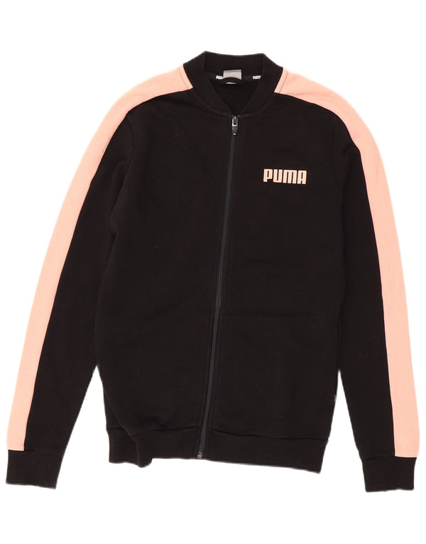 Γυναικεία φόρμα γραφικών Puma Top Jacket UK 10 Small Black Colourblock