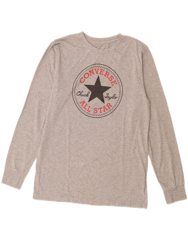 Converse Boys Chuck Taylor Graphic Top Long Sleeve 15-16 Years XL Grey