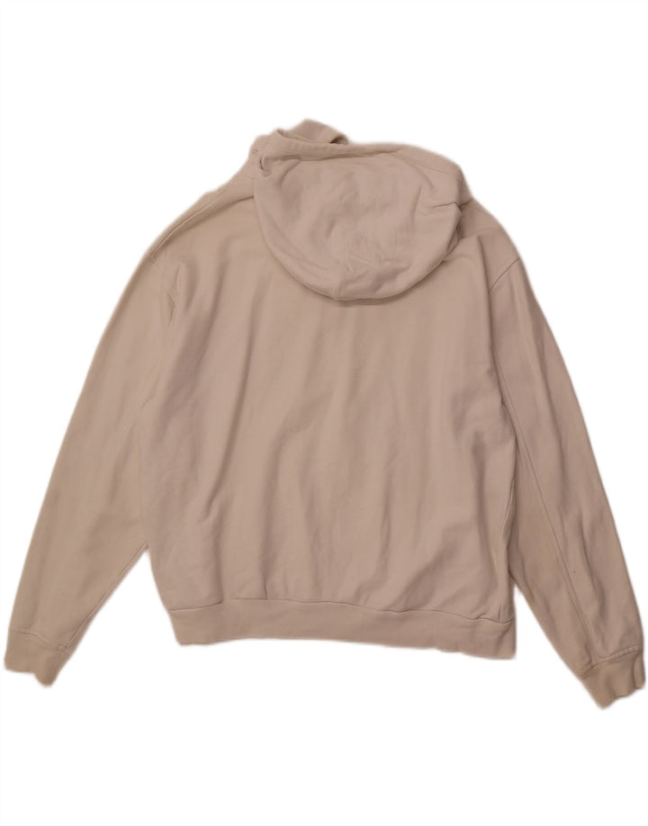 Γυναικείο LEVI'S Oversized Graphic Hoodie Jumper UK 14 Medium Off White