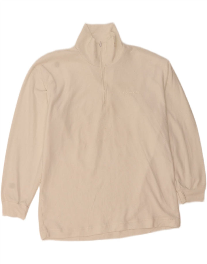 Ανδρικό φούτερ με φερμουάρ Campagnolo Jumper XL Λευκός πολυεστέρας
