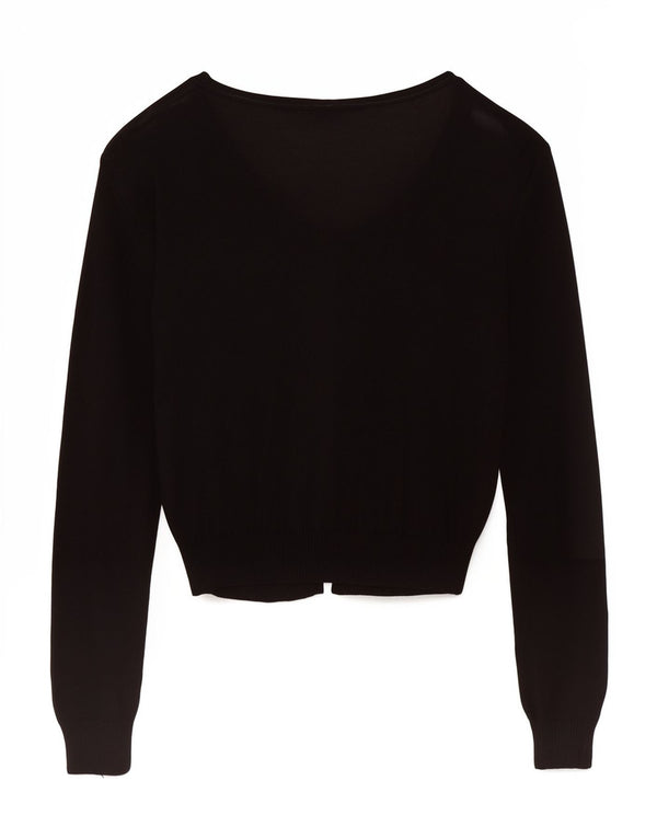 Max & Co. Γυναικεία ζακέτα Crop UK 12 Medium Black