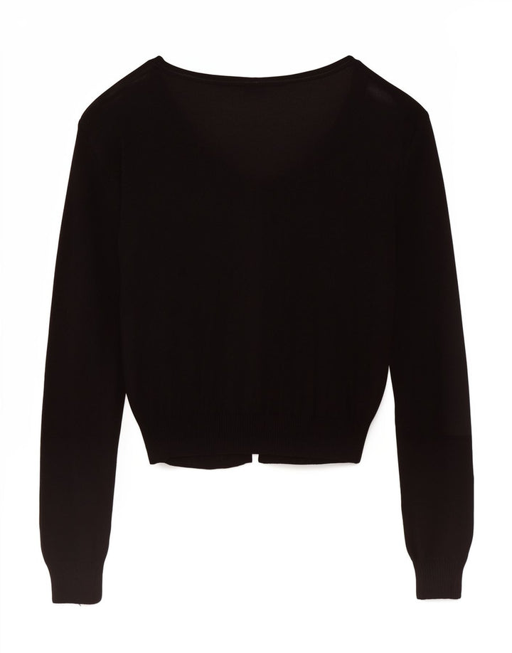 Max & Co. Γυναικεία ζακέτα Crop UK 12 Medium Black