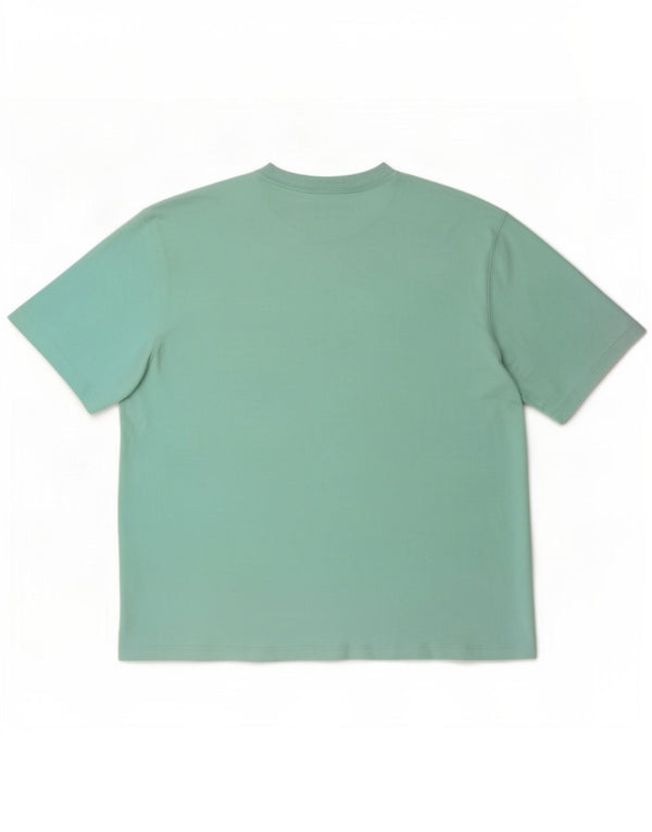 Adidas Γυναικείο T-Shirt Top UK 12/14 μεσαίο τιρκουάζ βαμβάκι