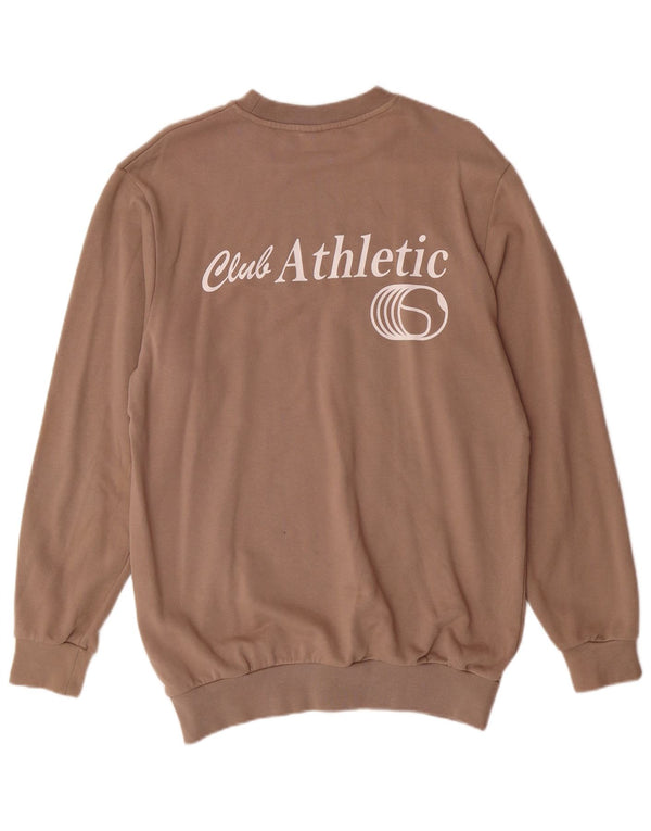 JACK & JONES Ανδρικό γραφικό φούτερ Jumper Μεσαίο Μπεζ βαμβακερό