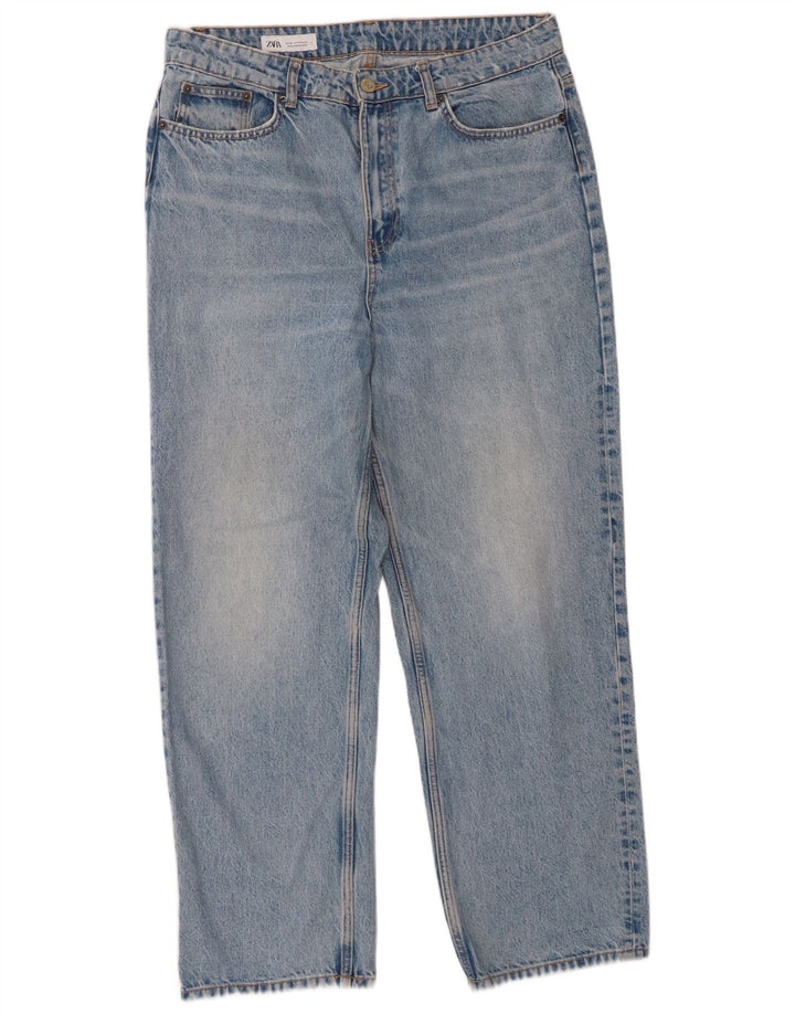 Zara Γυναικείο Straight Jeans EU 46 XL W36 L29 Blue