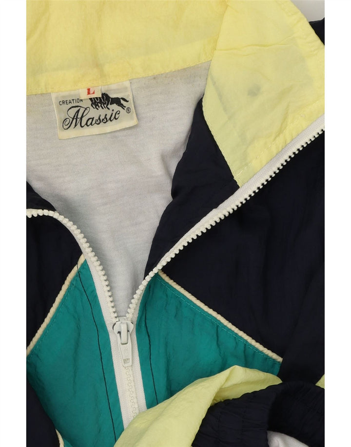 Ανδρική φόρμα γραφικών VINTAGE Top Jacket Μεγάλο πολύχρωμο Colourblock