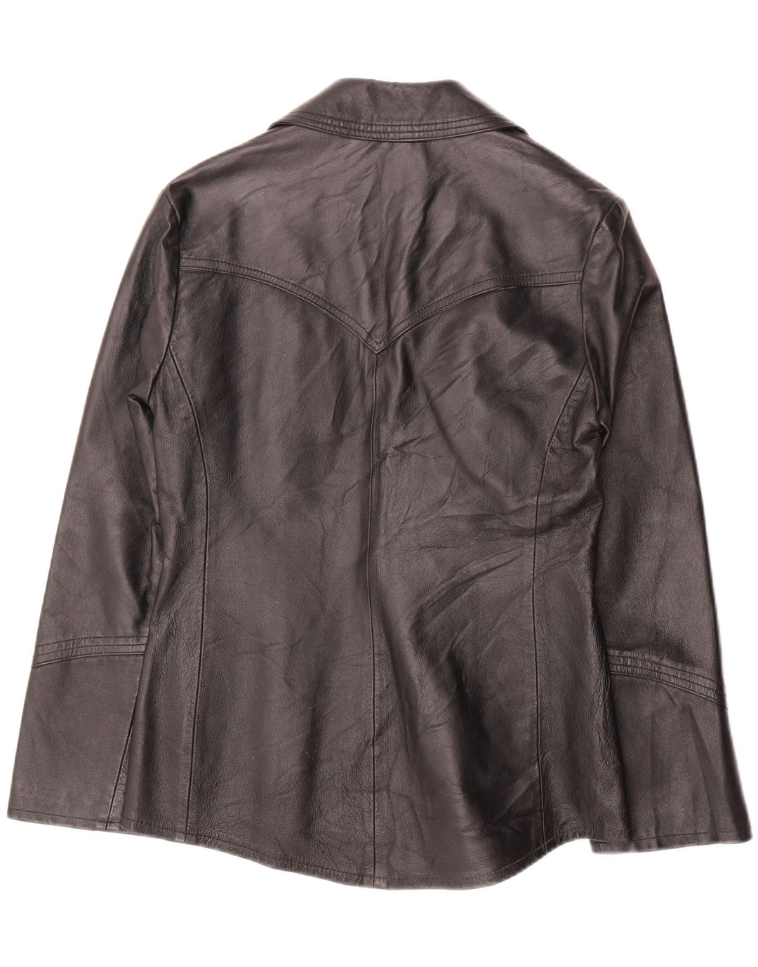 OLTRE Γυναικείο Δερμάτινο Μπουφάν UK 10 Small Black Leather
