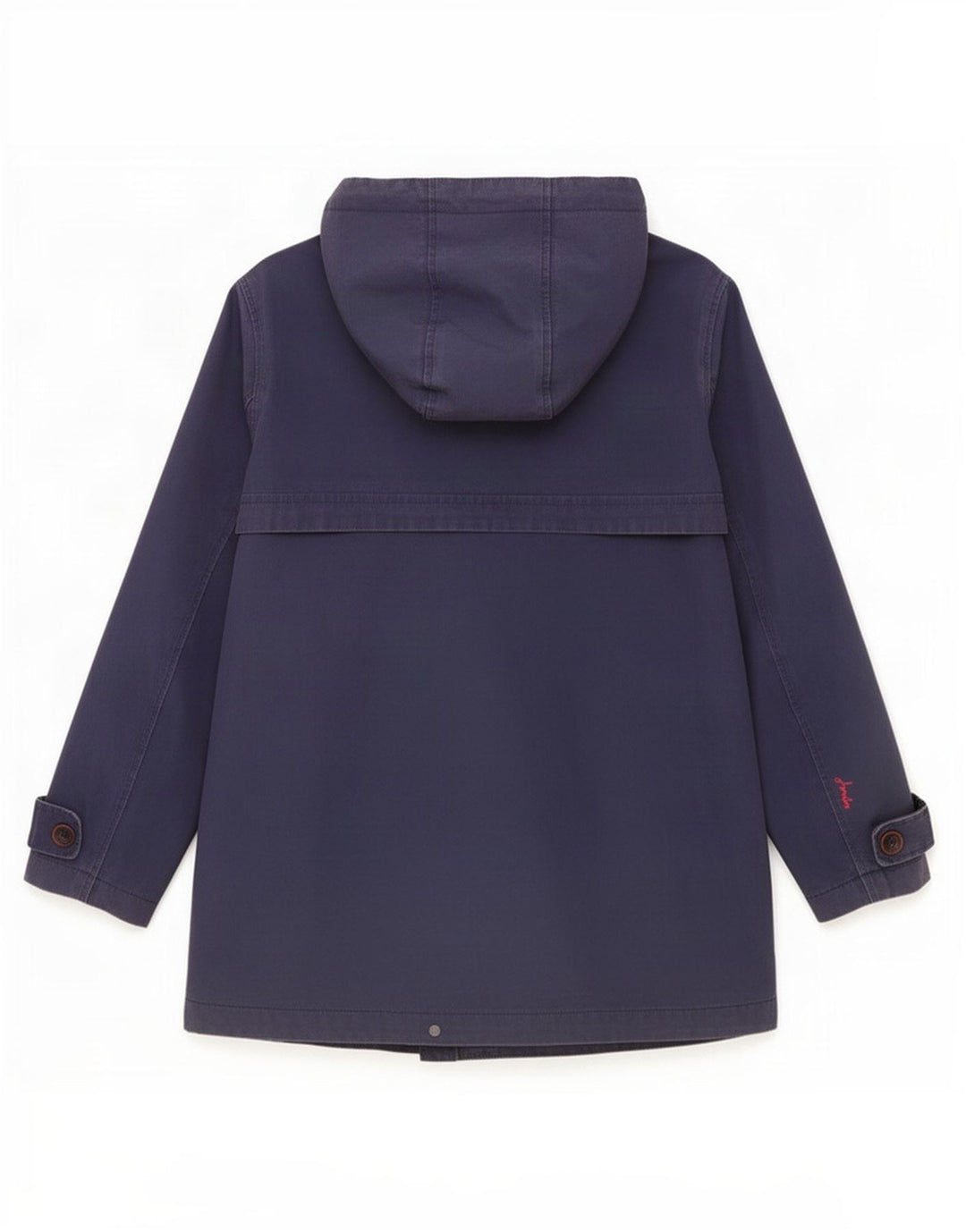 Joules Γυναικείο μπουφάν βροχής με κουκούλα UK 12 Medium Navy Blue Cotton