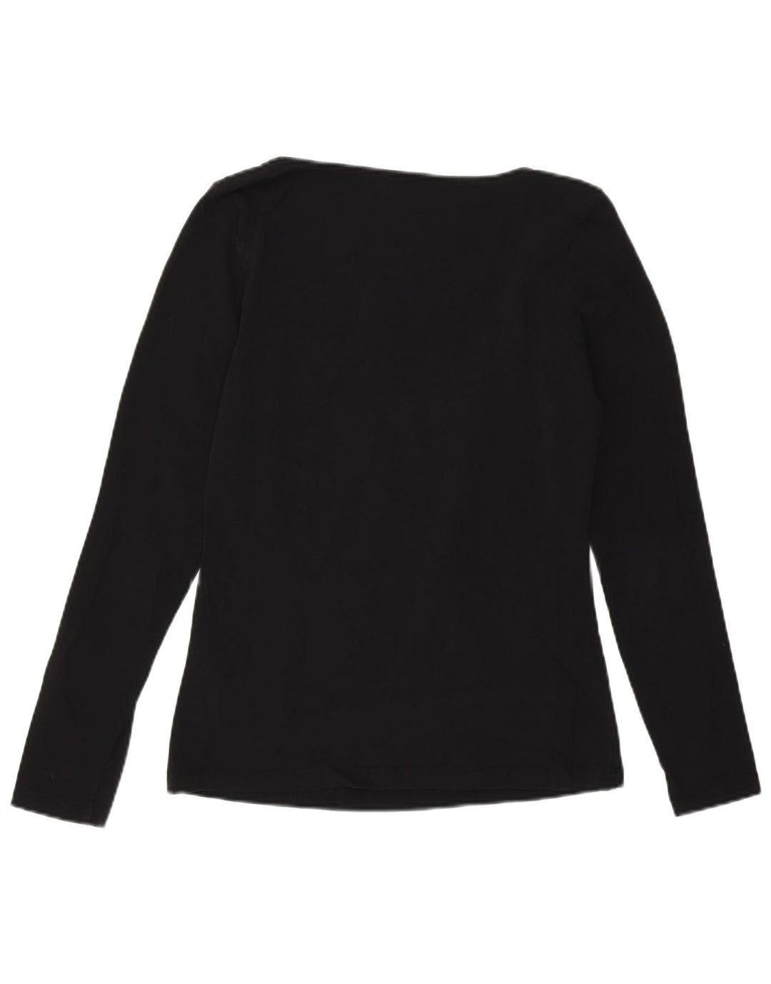 Calvin Klein Γυναικείο τοπ μακρυμάνικο UK 14 μεσαίο μαύρο βαμβακερό