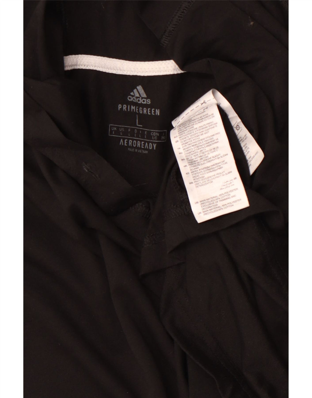 ADIDAS Ανδρική μπλούζα με κουκούλα Aeroready με μακρυμάνικο μεγάλο μαύρο πολυεστέρα