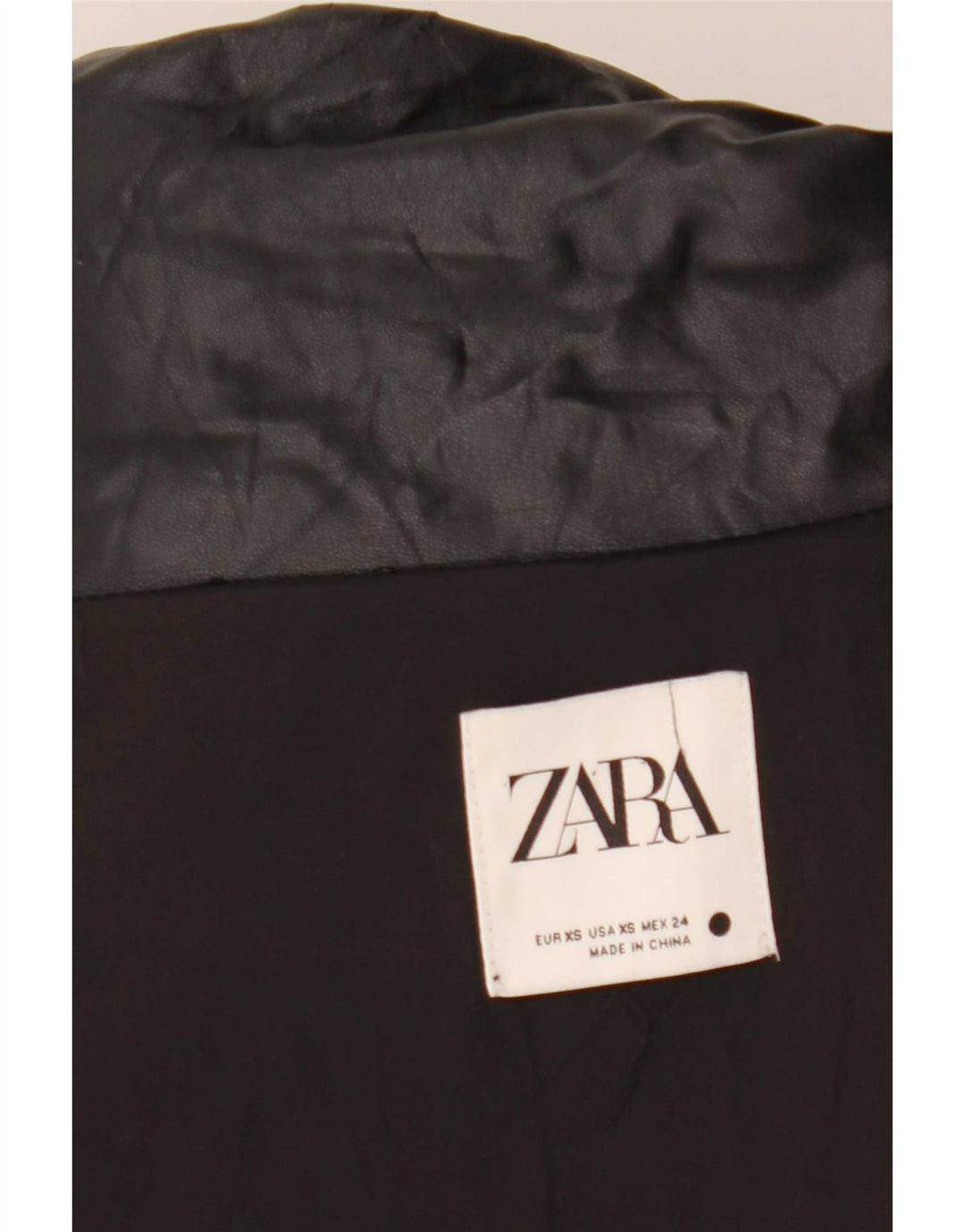 Zara Γυναικείο Μπουφάν με επένδυση UK 6 XS Μαύρο
