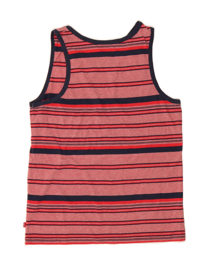 LEVI'S Womens Vest Top UK 14 Medium Multicoloured Striped Cotton Vintage Levi's and Second-Hand Levi's from Messina Hembry 