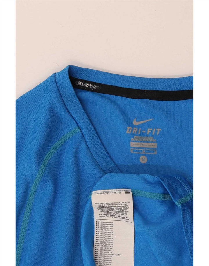 Ανδρικό μπλουζάκι Nike Dri Fit Τοπ μεσαίου μπλε πολυεστέρα
