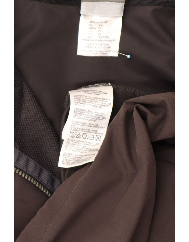 JACK WOLFSKIN Ανδρικό μπουφάν βροχής με κουκούλα UK 48 2XL μαύρο πολυεστέρα