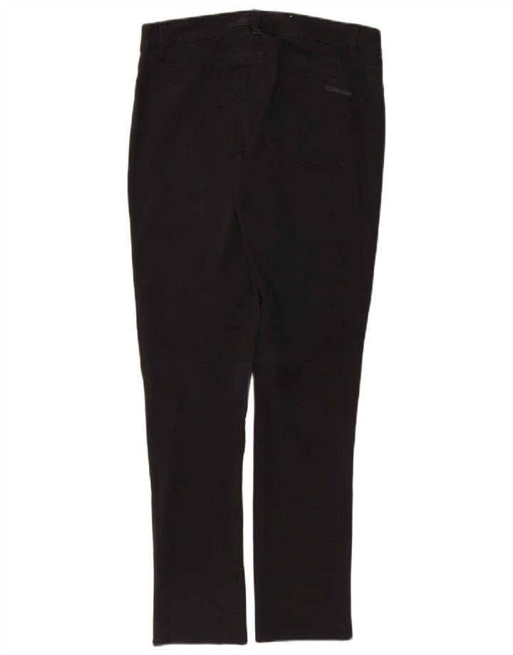 CALVIN KLEIN Γυναικείο Slim Casual Παντελόνι US 6 Medium W30 L28 Γκρι βαμβακερό