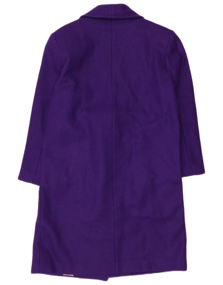 David Benjamin Γυναικείο παλτό με διπλό στήθος US 8 Medium Purple Wool