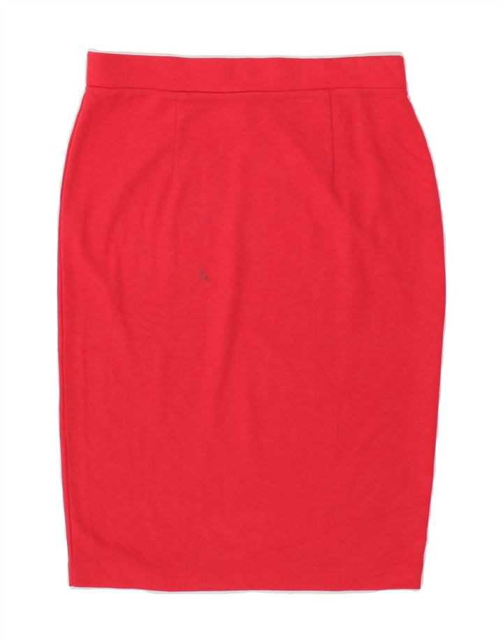 MOSSIMO Womens Pencil Skirt Small W28 Red Polyester Vintage Mossimo and Second-Hand Mossimo from Messina Hembry 
