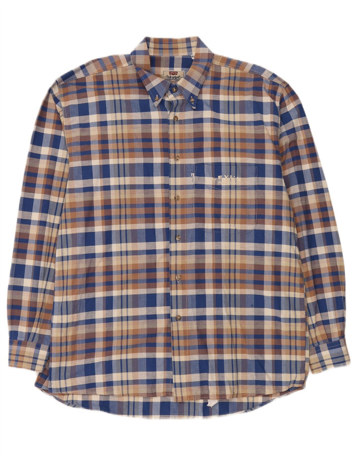 Ανδρικό πουκάμισο Levi's XL Blue Check