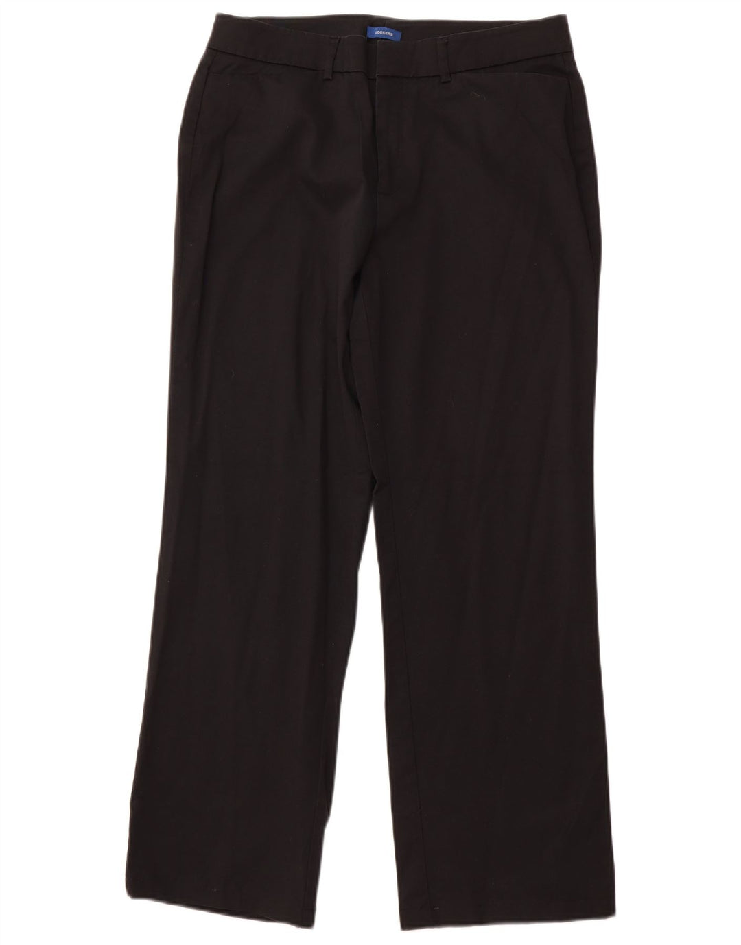 DOCKERS Γυναικείο ίσιο casual παντελόνι US 12 μεγάλο W32 L29 μαύρο βαμβακερό