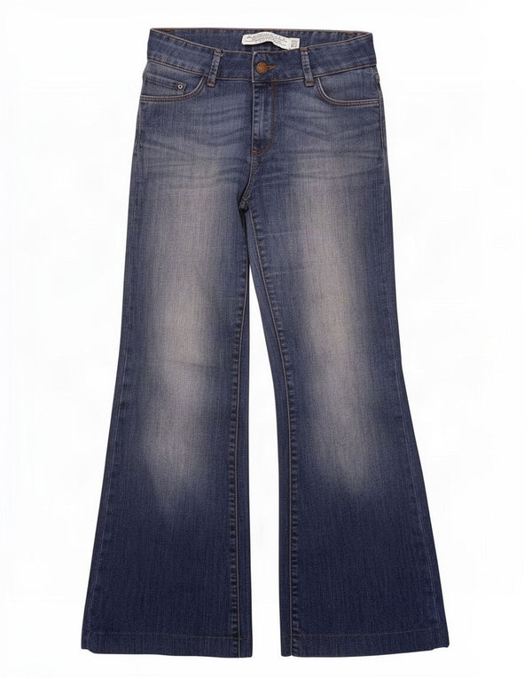 Zara Womens Flared Jeans EU 38 Small W28 L30 Blue