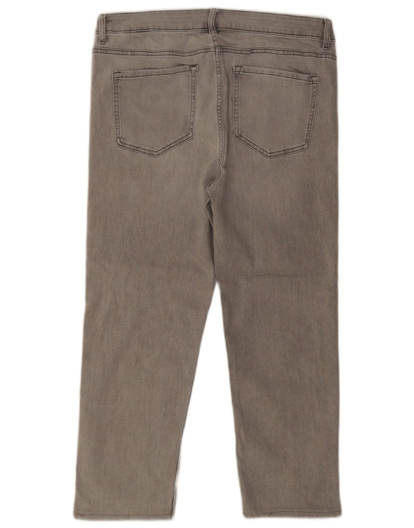 Marks & Spencer Womens The Sienna Straight Jeans UK 16 Large W34 L25 Grey