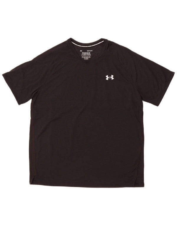 Ανδρικό μπλουζάκι UNDER Armor Heat Gear Top Large Μαύρο