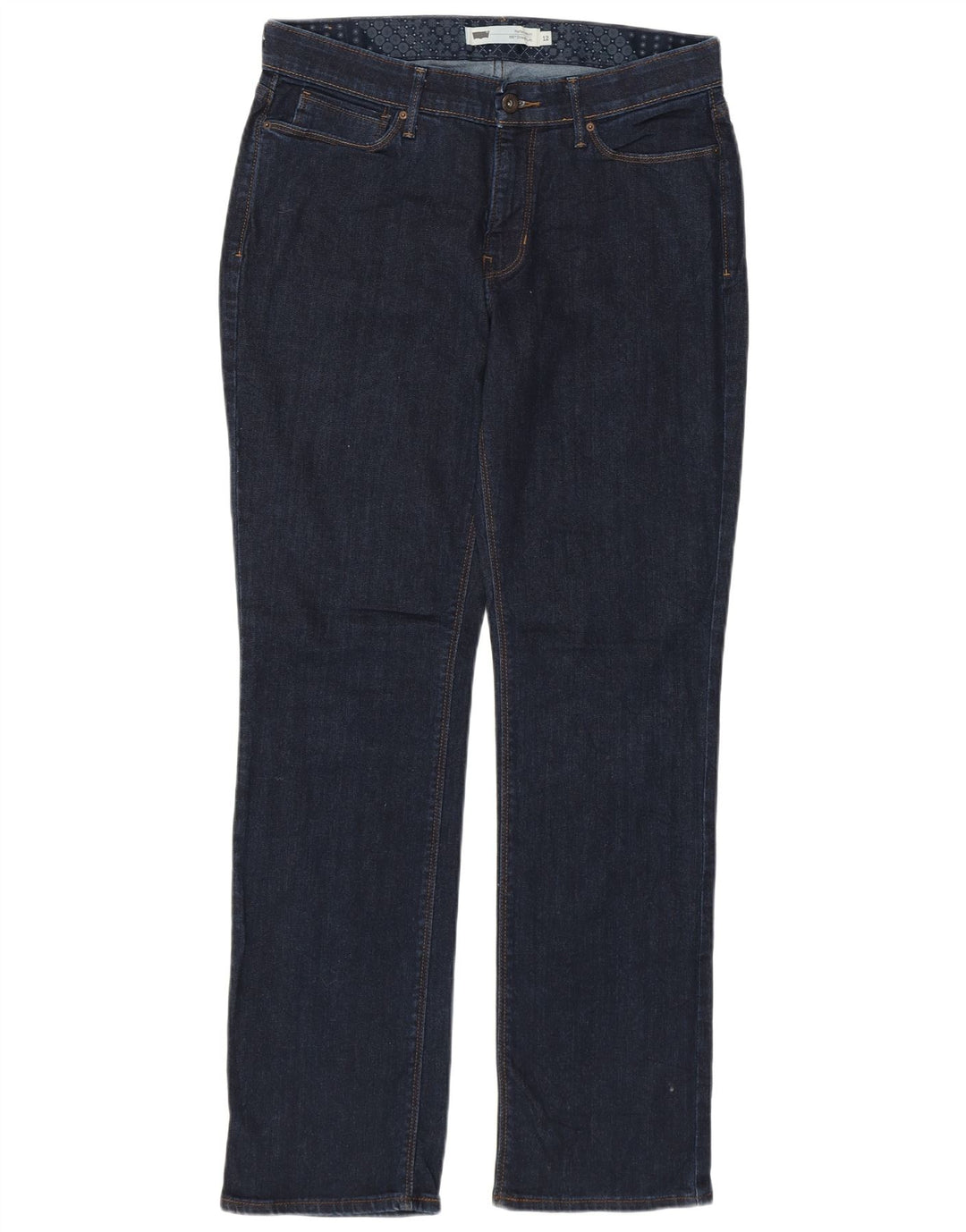 LEVI'S Γυναικείο 525 ίσιο τζιν US 12 μεγάλο W31 L32 Navy Blue βαμβακερό