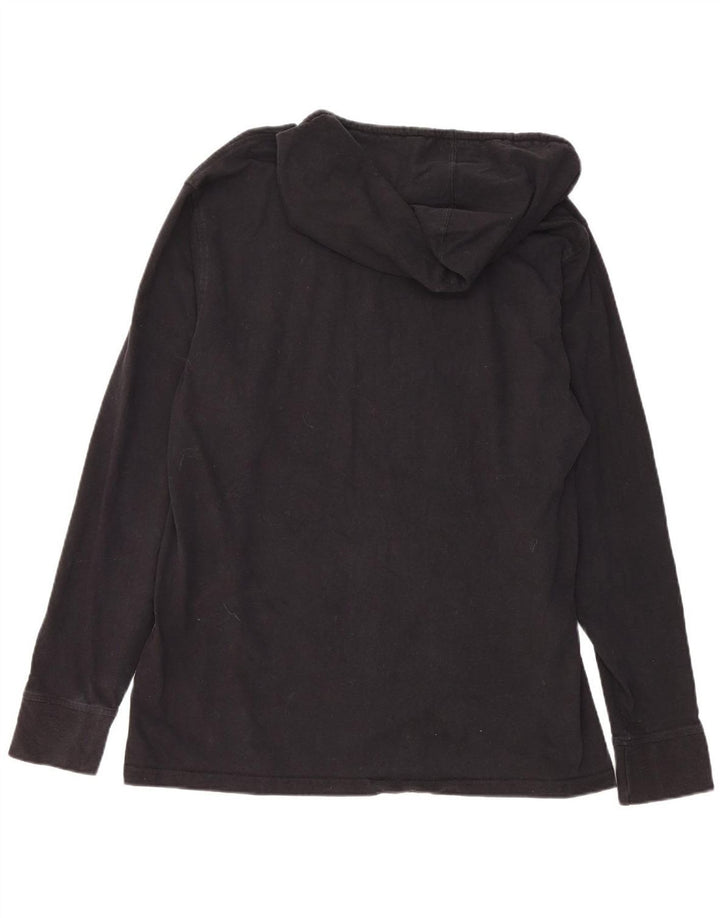 CHAMPION Mens Hoodie Jumper Large Black Cotton