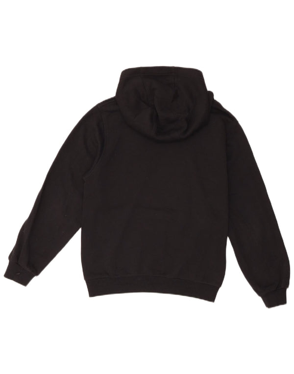 Nike Girls Hoodie Jumper 12-13 Years Large Black Cotton