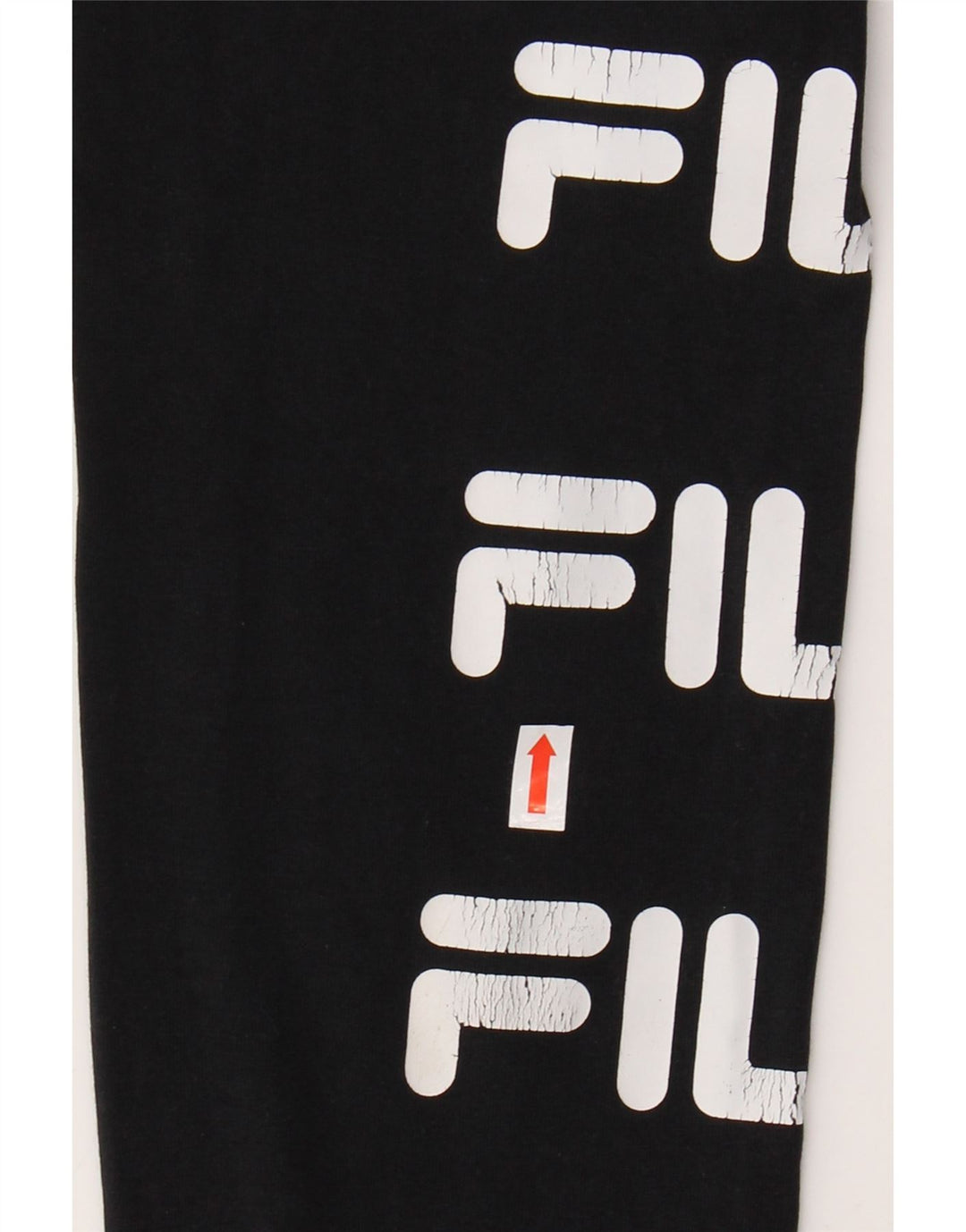 Γυναικεία γραφικά κολάν FILA UK 10 Small Black Cotton