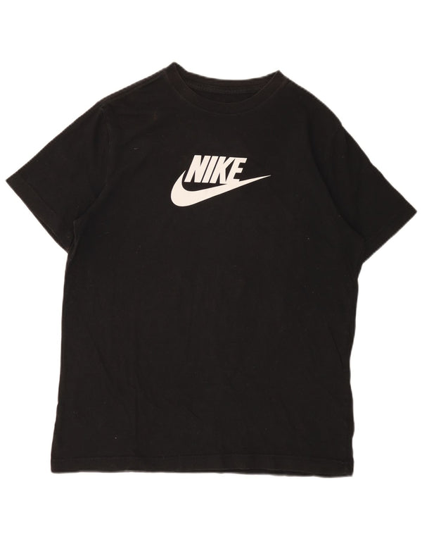 Γραφικό T-shirt NIKE Girls Loose Fit 13-14 ετών XL μαύρο βαμβακερό