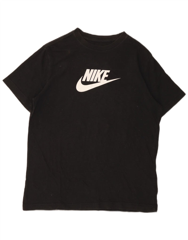 Γραφικό T-shirt NIKE Girls Loose Fit 13-14 ετών XL μαύρο βαμβακερό