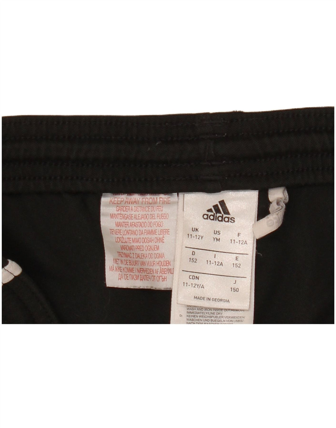 Αθλητικό σορτς Adidas Boys Climalite 11-12 ετών μαύρο πολυεστέρα