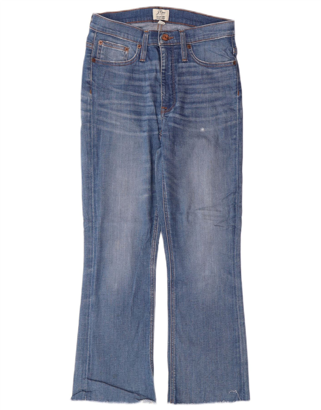 J. CREW Γυναικεία Billie Demi Bootcut Cropped Jeans W27 L25 Blue Cotton