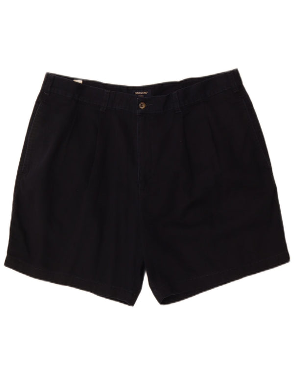 Dockers Mens Pegged Chino Shorts W38 XL  Navy Blue Cotton