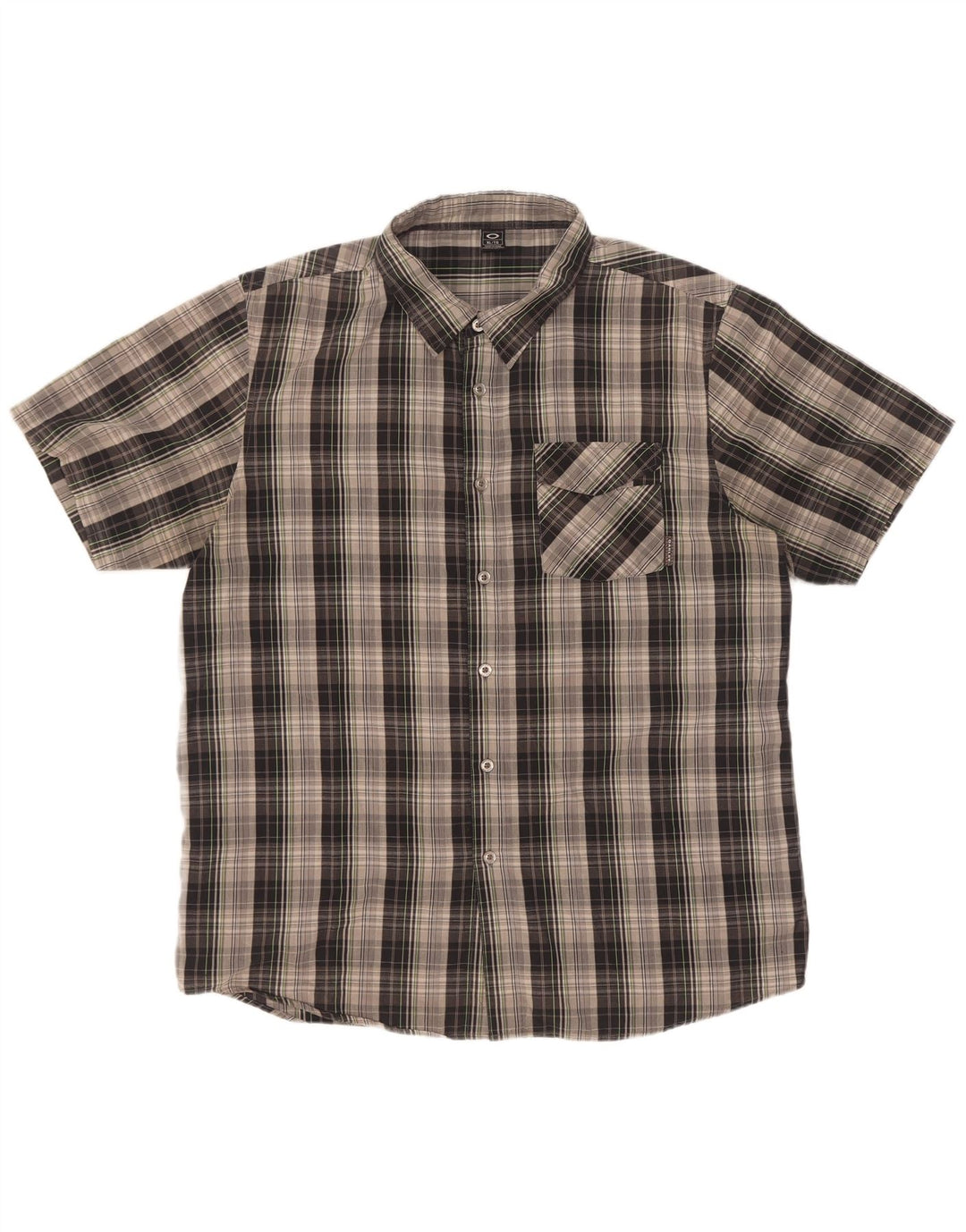 Ανδρικό κοντομάνικο πουκάμισο Oakley XL Grey Check
