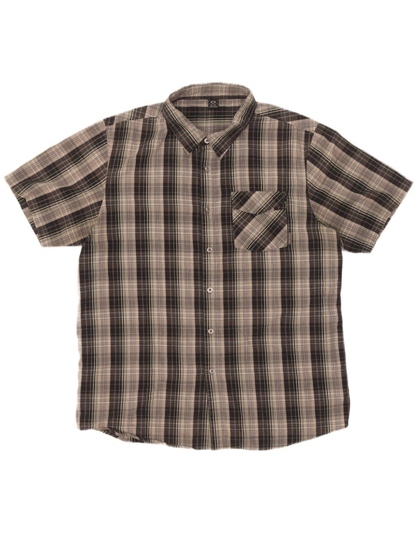 Ανδρικό κοντομάνικο πουκάμισο Oakley XL Grey Check