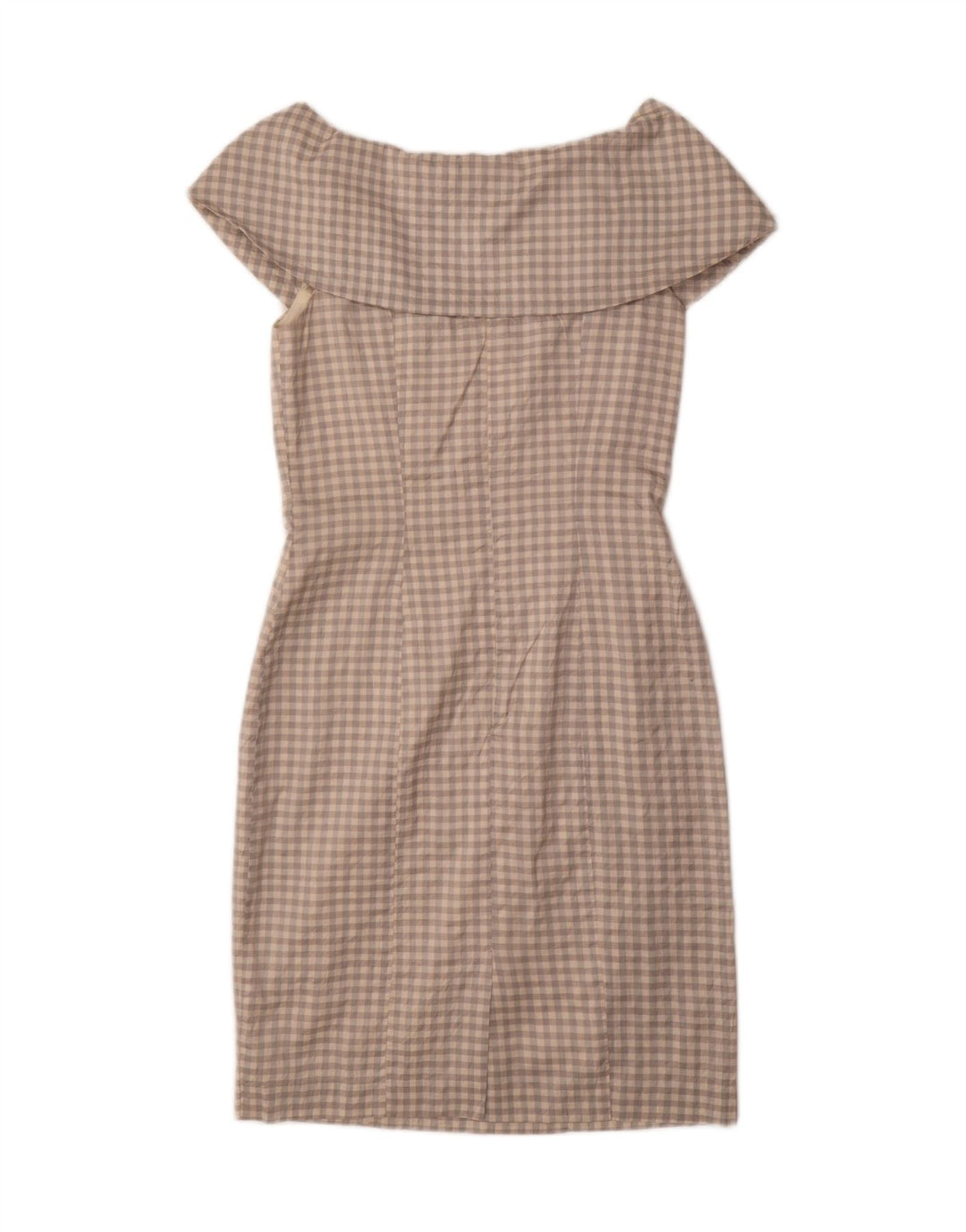 MONSOON Womens Twilight Sheath Dress UK 12 Medium Grey Gingham Silk Vintage Monsoon and Second-Hand Monsoon from Messina Hembry 