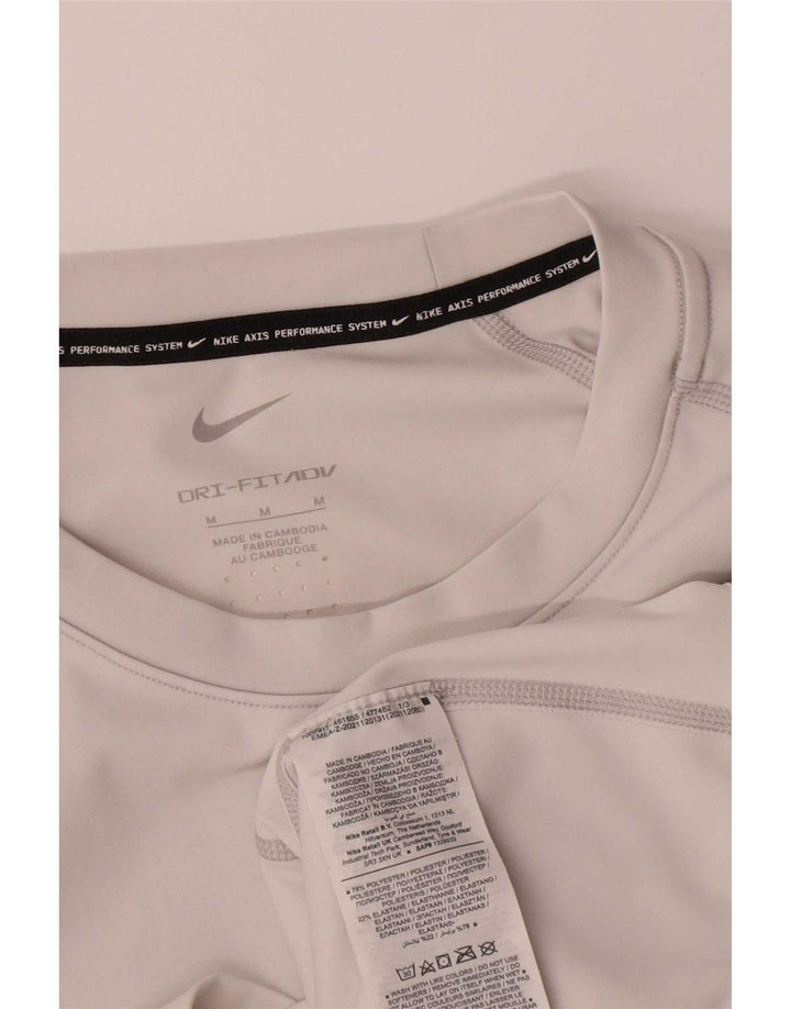 Ανδρικό T-Shirt Nike Dri Fit Τοπ μεσαίου γκρι πολυεστέρα
