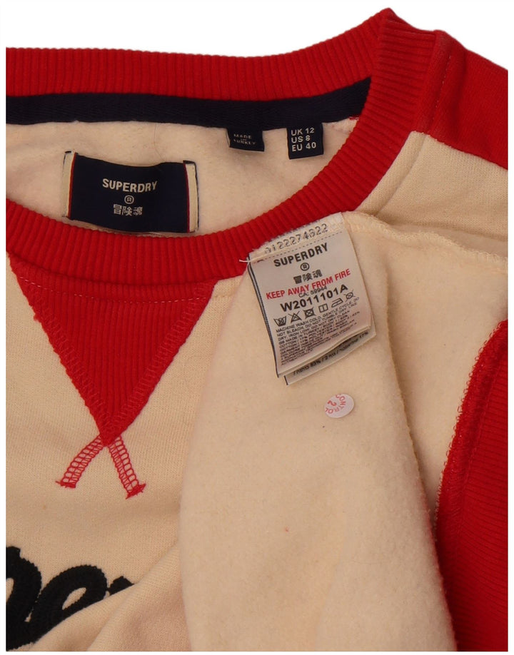 Γυναικεία φούτερ Superdry Jumper UK 12 Medium Off White Colourblock