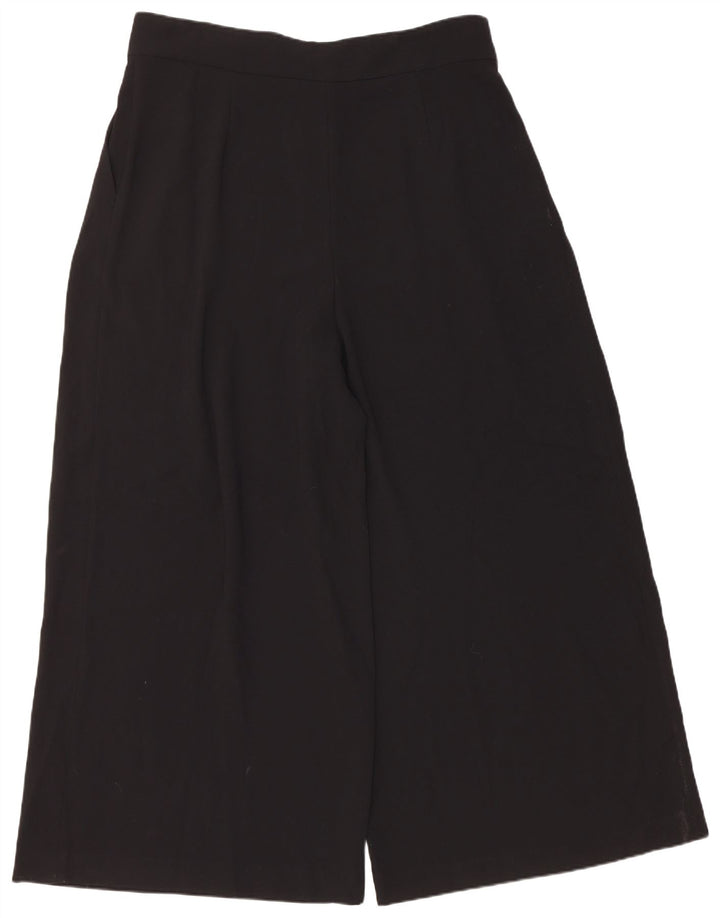 Zara Γυναικείο κομμένο παντελόνι 2XL W34 L28 Μαύρο Πολυεστέρας