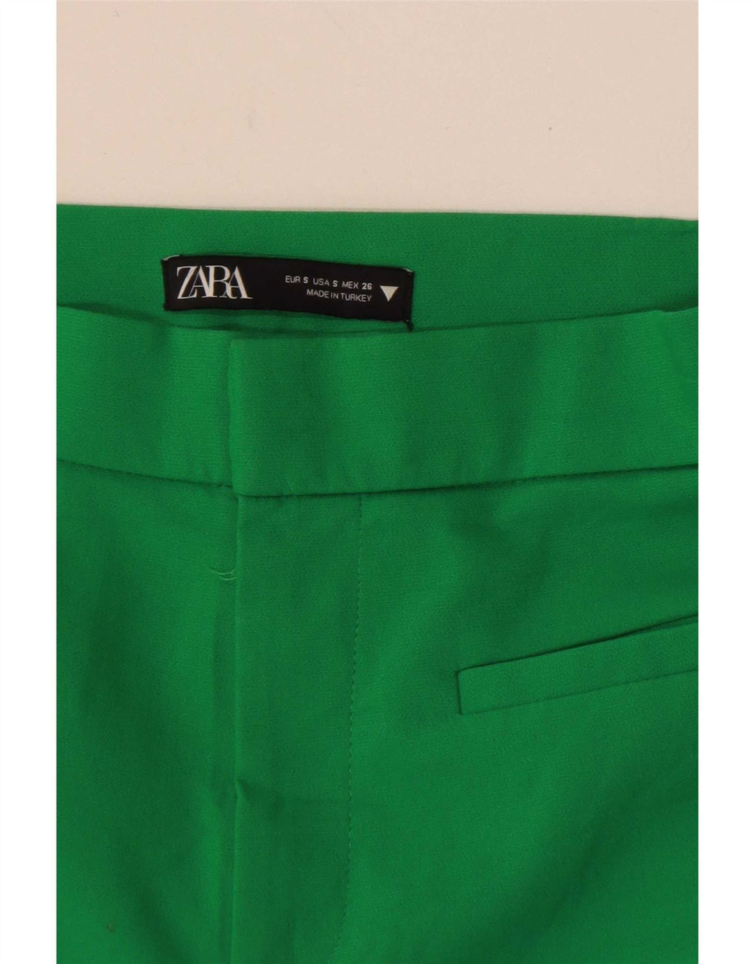 Zara Γυναικείο Παντελόνι Κάπρι Μικρό W26 L22 Πράσινο