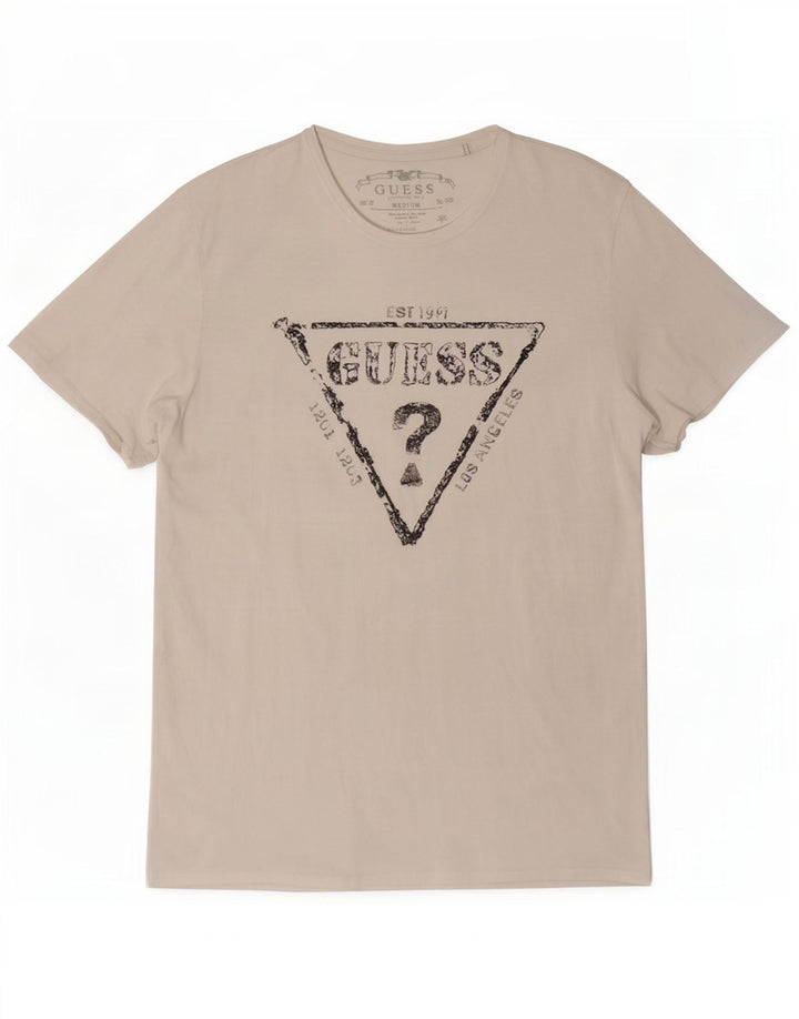 Ανδρικό γραφικό μπλουζάκι Guess Top Medium White