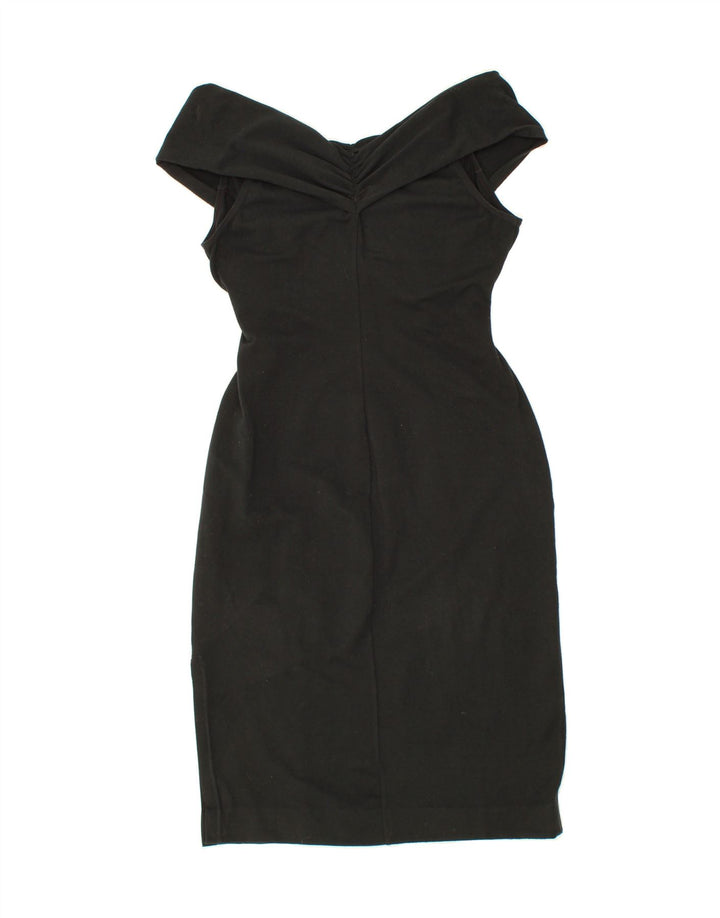 COLLECTION Womens Off Shoulder Dress UK 16 Large Black Polyester Vintage Collection and Second-Hand Collection from Messina Hembry 