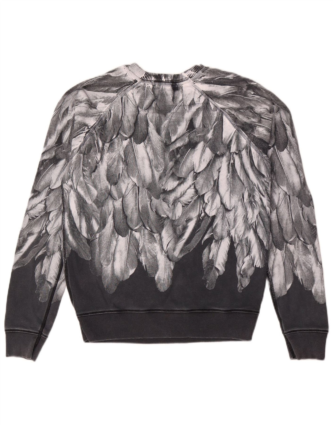 Diesel Ανδρικό γραφικό φούτερ Jumper Μικρό μαύρο βαμβακερό
