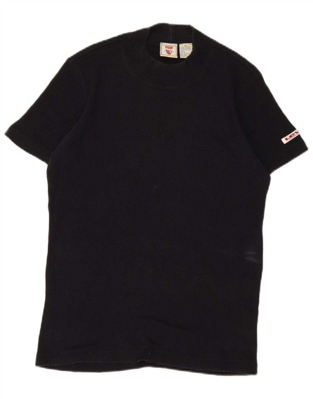 Γυναικείο T-Shirt Levi's Top UK 12 μεσαίο μαύρο βαμβακερό