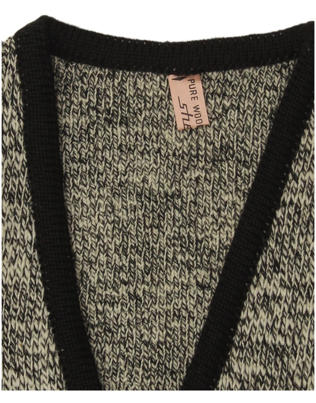 Ανδρικό πουλόβερ Shetland με λαιμόκοψη με λαιμόκοψη και νέο μαλλί