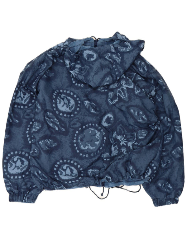 Ανδρικό Vintage Loose Fit Graphic Reversible Jacket UK 38 Medium Blue Floral