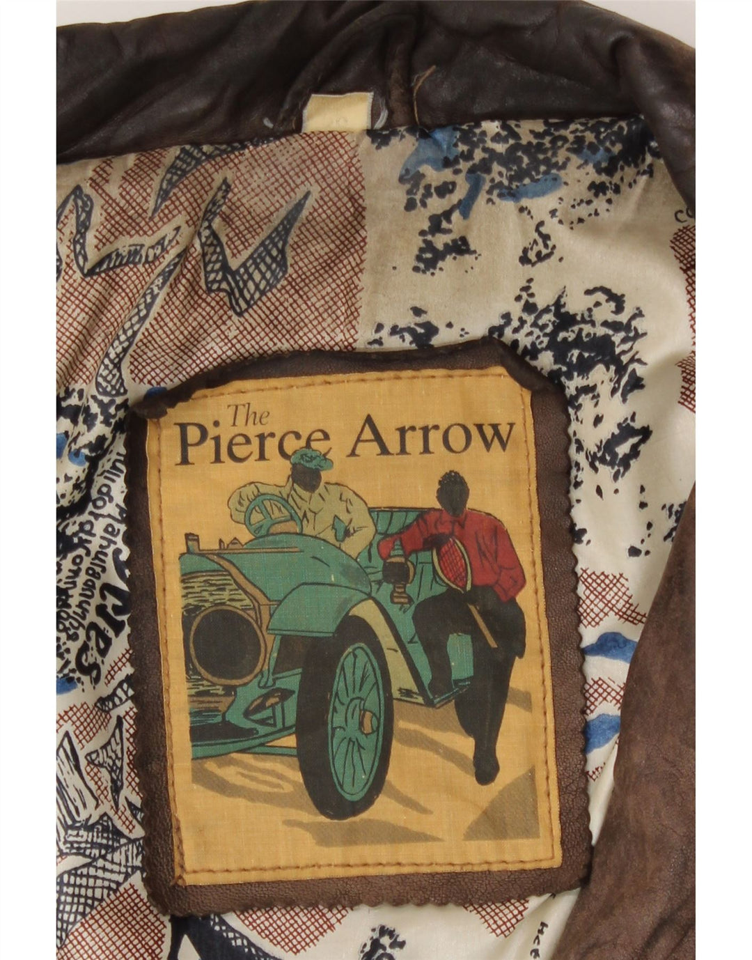 Pierce Arrow Ανδρικό Δερμάτινο Μπουφάν IT 56 3XL Καφέ Δερμάτινο